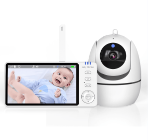 PSABM501 Baby Motion Monitor HD LCD 5-Inch IPS Infrared Night Vision Baby Camera Bidirectional Audio HD 720P Remote Camera VOX 2.4 G Wireless Bab
