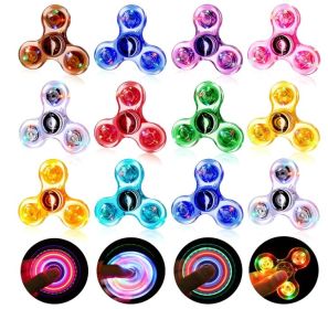Gigilli 12 Packs Fidget Spinners for Kids Adults, Light up Party Favors for Kids 4-8-12 Goodie Bags Stuffers