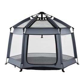 VEVOR Baby Playpen, Pop Up Toddler Playpen with Canopy