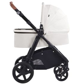 VEVOR Stroller Travel System With Bassinet Playard Baby Combo Set 2-in-1 White