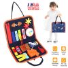 Kids Busy Board Sensory Activity Board Preschool Learning Toys Montessori Educational Gift for 1-6 Years Old Baby Toddler Girls Boys