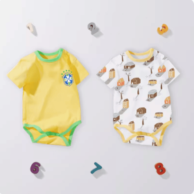 baby-boys 2-pack Short Sleeve Variety Onesies Bodysuits (size: 90cm)