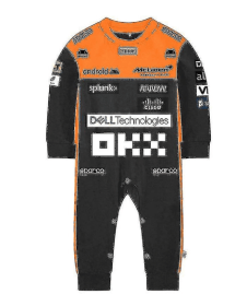 ib 2023 New Season F1 Mclaren Baby Jumpsuit Formula One Team Racing Car Gulf Boy Girl Kids Romper Spring Cool Babies Clothes (Color: WCLTY-200, size: 24M)