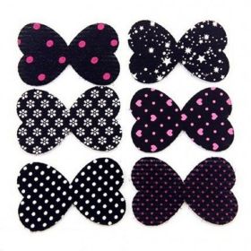 Black Hair Magic Stickers 6 Pieces Per Pack Bangs Post Magic Sticker Hair Stickers Clip-Less Hair Ornaments Hair Fringed Reusable Random Designs (style: set 3)