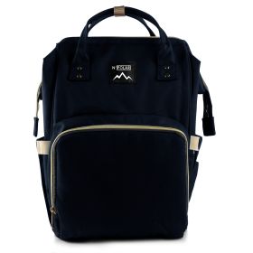 Mummy Diaper Bag Backpack Water-Resistant Large Capacity Travel Nappy Backpack Baby Nursing Handbag for Mom Dad Baby Care (Option: Navy)